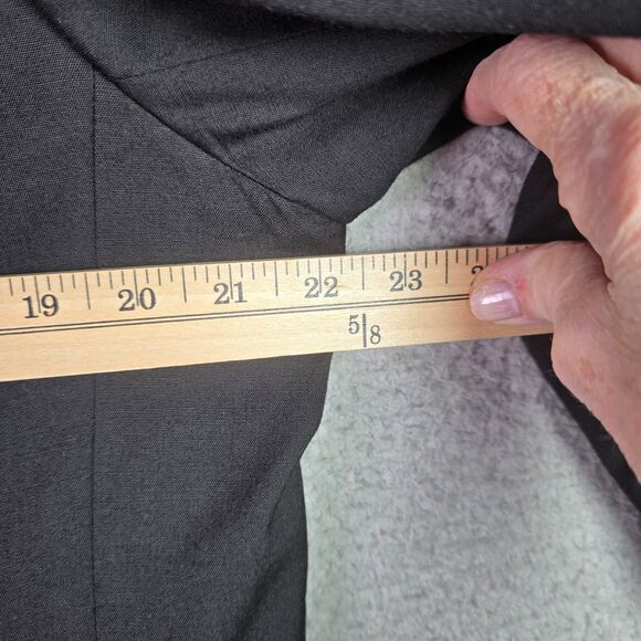 VTG JH Collectibles Classic Black Blazer Notch Lapel Union Tag Career Plus Sz 16 - Picture 12 of 16